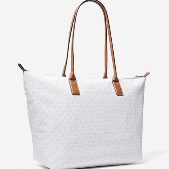 Michael Kors Jet Set Logo Stripe Shoulder Tote Bag - Picture 2 of 6